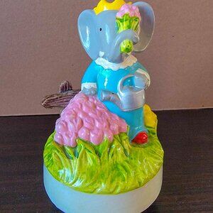 Babar Musical Elephant "Oh, What a Beautiful Morning" by Schmid / Hand Painted